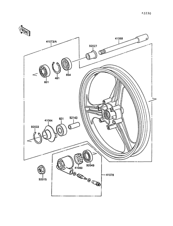 Front hub