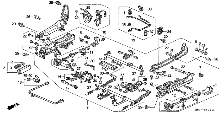 Front seat components