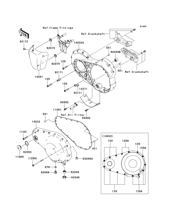 Left engine cover(s)