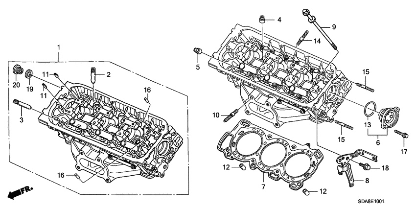 Front cylinder head