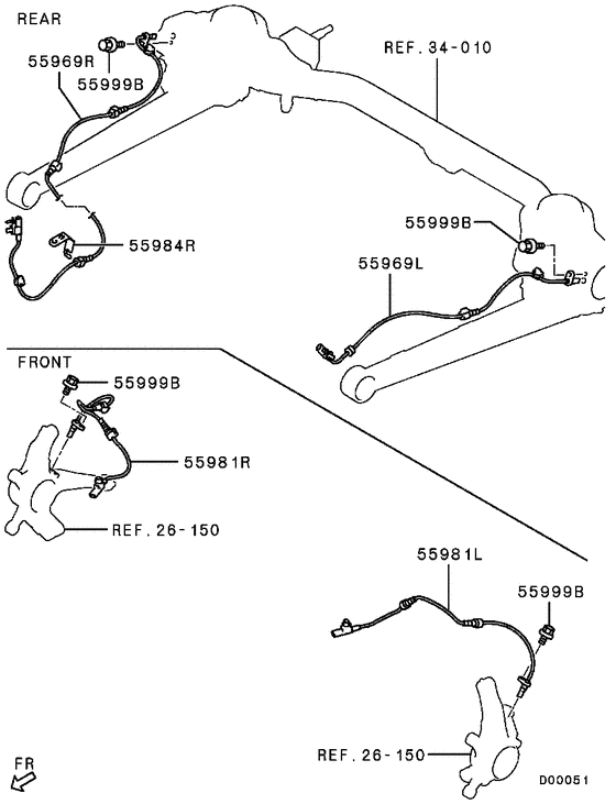 Anti-skid brake sensor