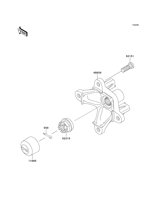 Front hub