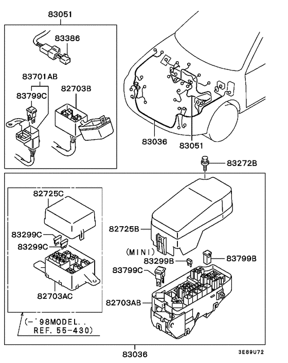 Wiring & attaching parts