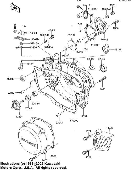 Engine covers/water pump