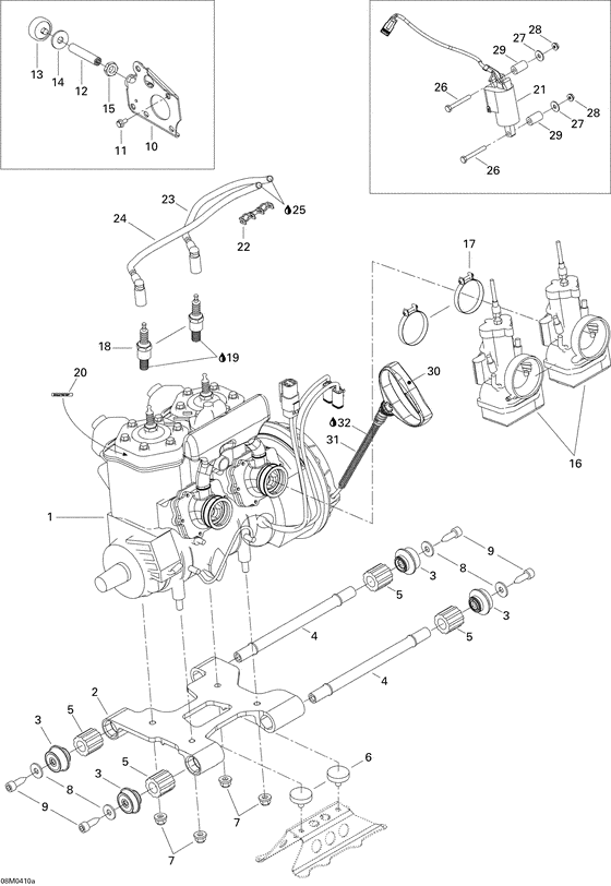 01- engine assembly and support