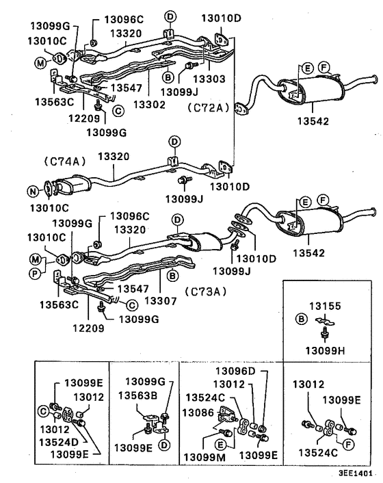 Exhaust pipe & muffler