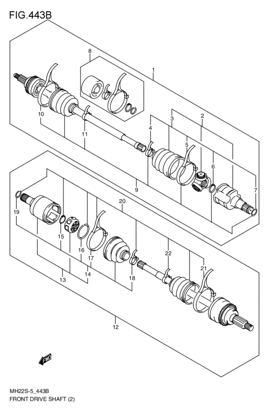 front-drive shaft