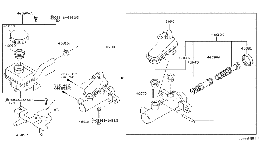 Brake master cylinder