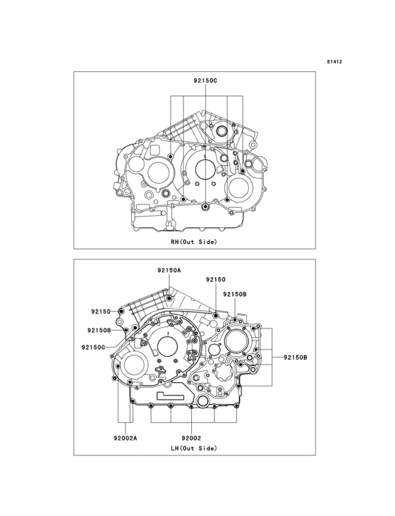 Crankcase bolt pattern