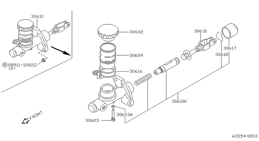 Clutch master cylinder