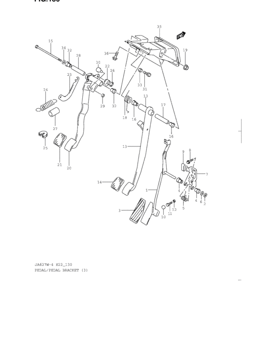Pedal and pedal bracket