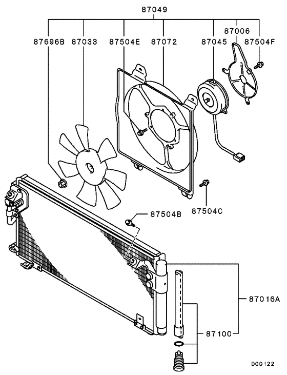 A/c condenser, piping
