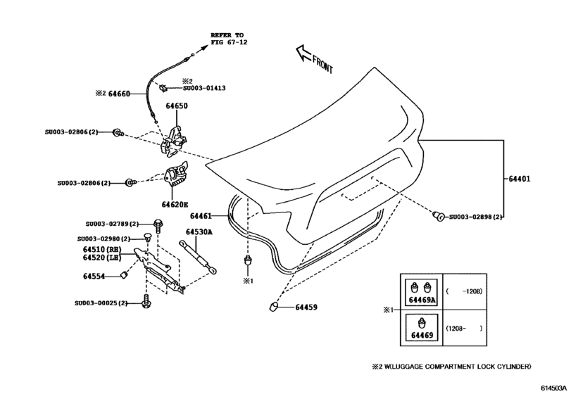 Luggage Compartment Door & Lock