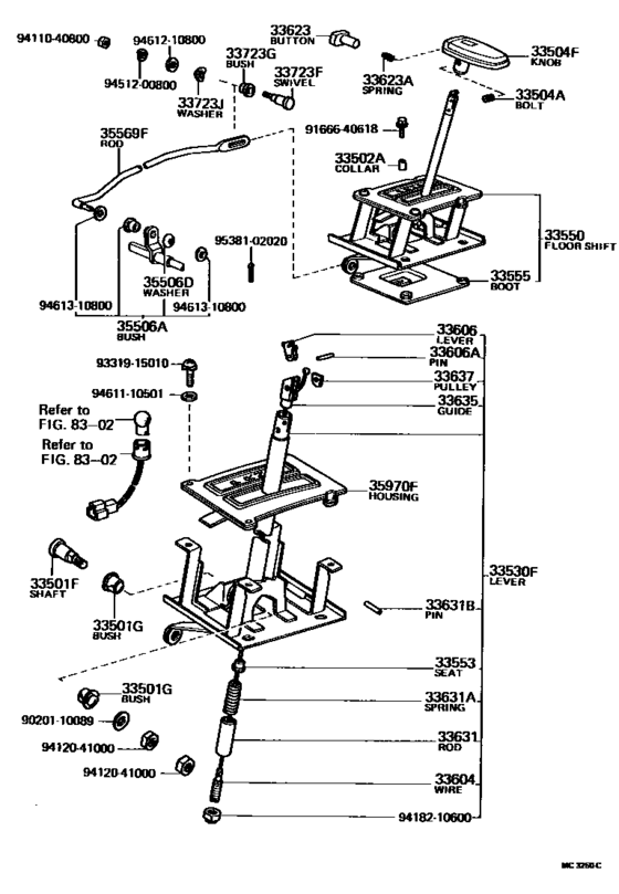 Shift Lever & Retainer