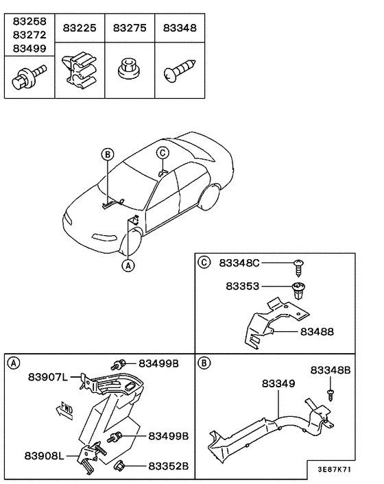 Wiring & attaching parts