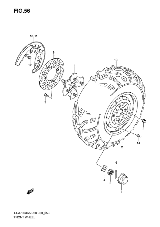 Front wheel