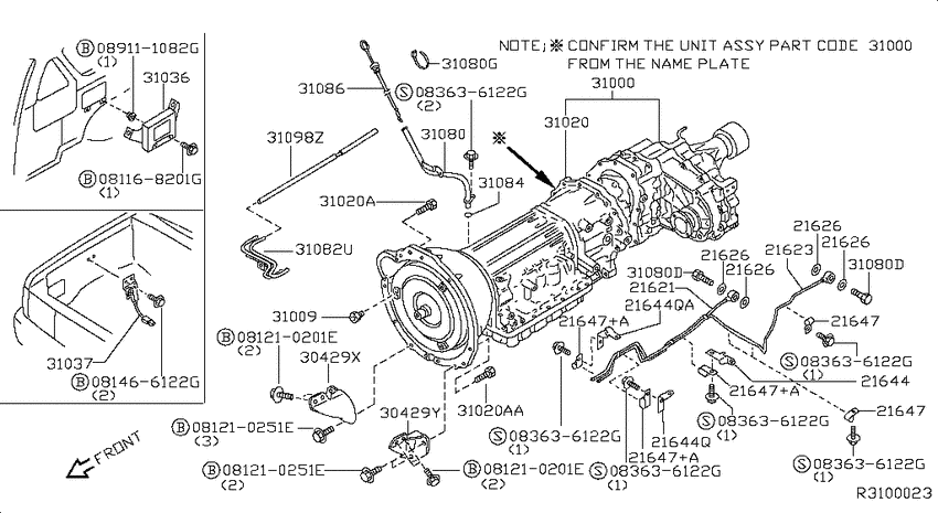 Auto transmission,transaxle & fitting
