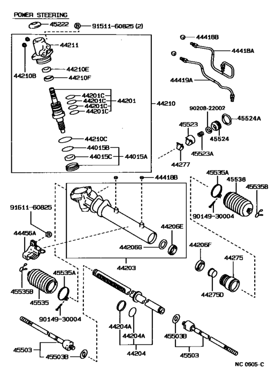 Front Steering Gear & Link