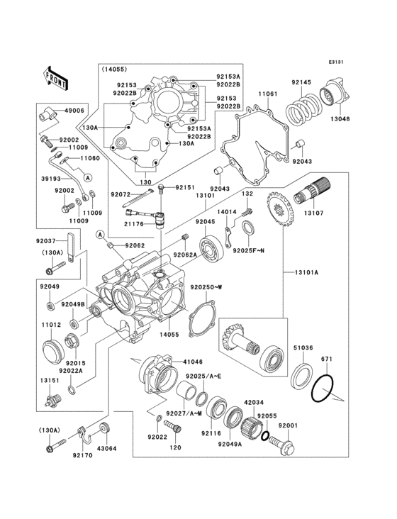 Front bevel gear(1/3)