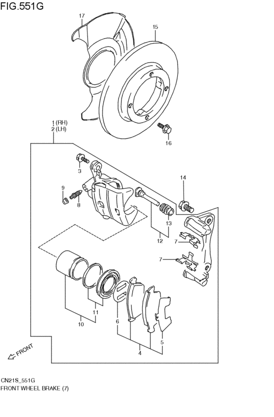 front wheel brakes