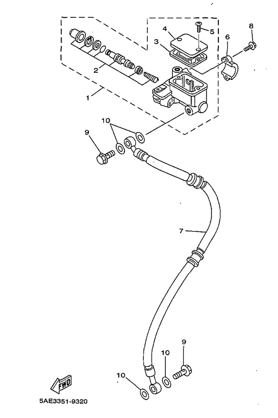 Front master cylinder
