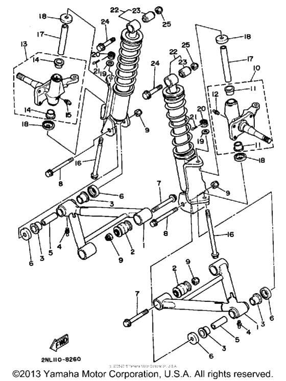 Front suspension wheel