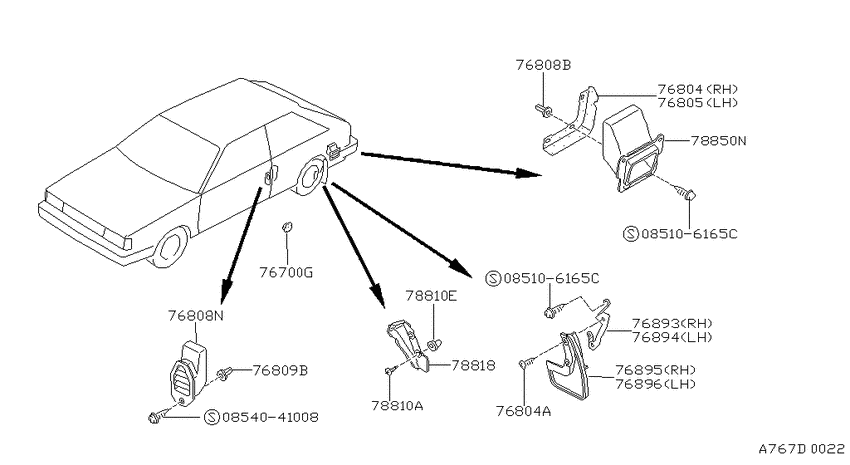 Body side fitting