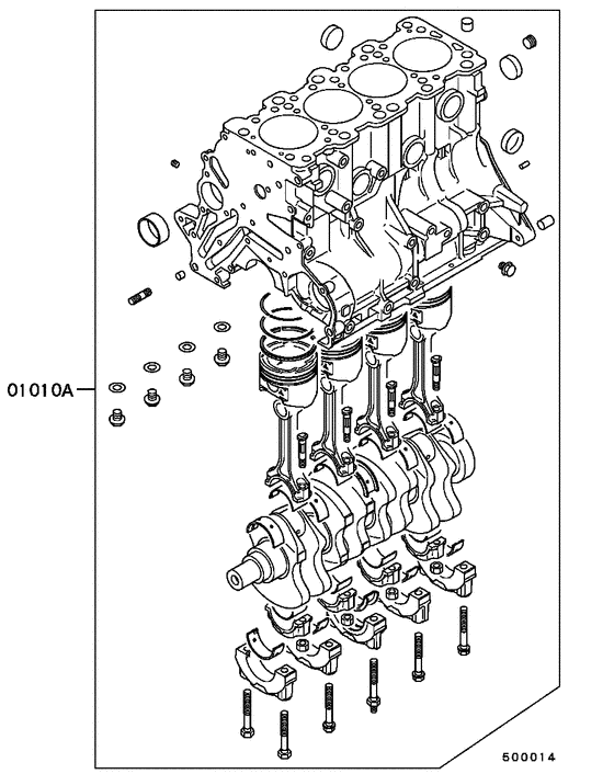 Short engine assy
