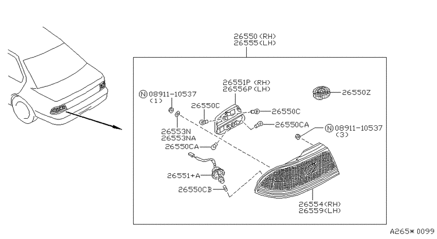 Rear combination lamp
