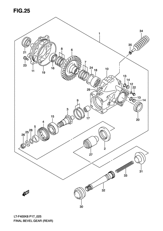 Final bevel gear