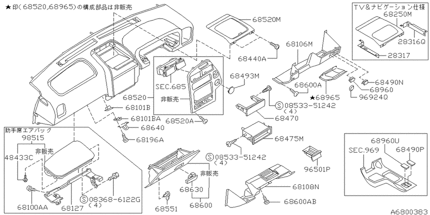Instrument panel, pad & cluster lid