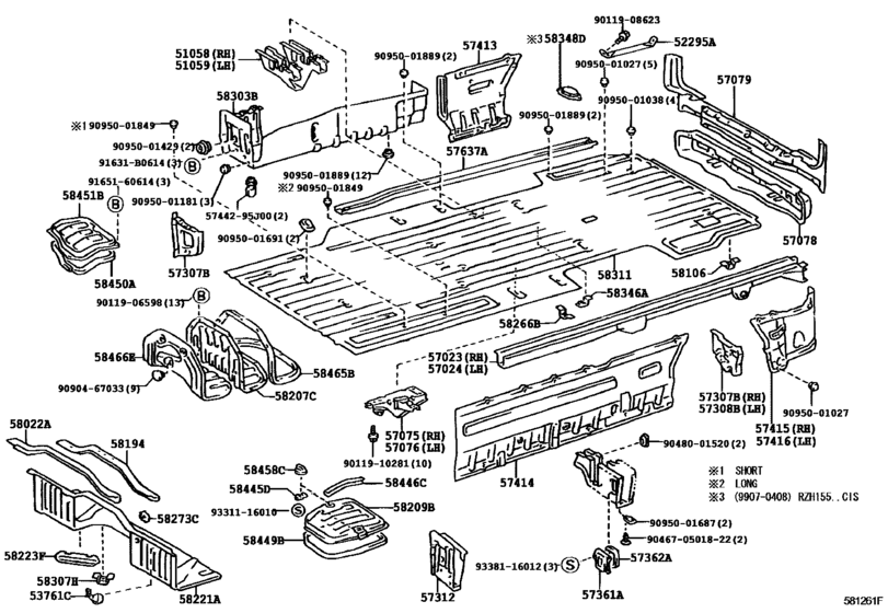 Rear Floor Panel & Rear Floor Member