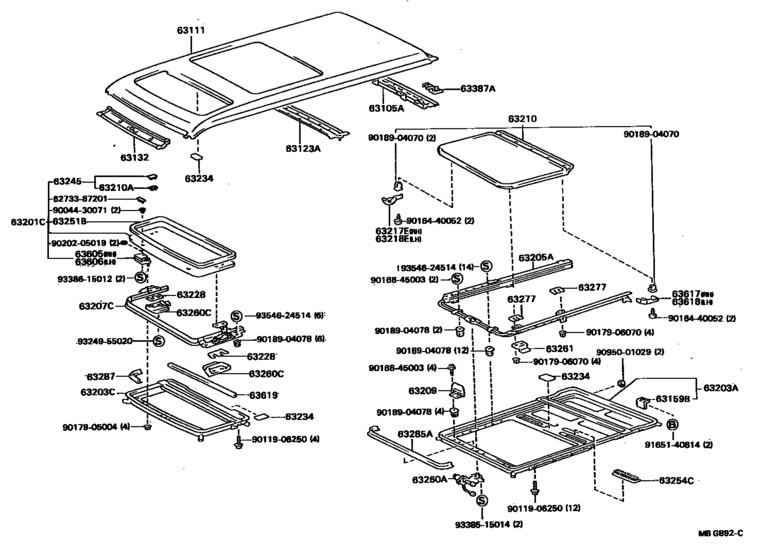 Roof Panel & Back Panel
