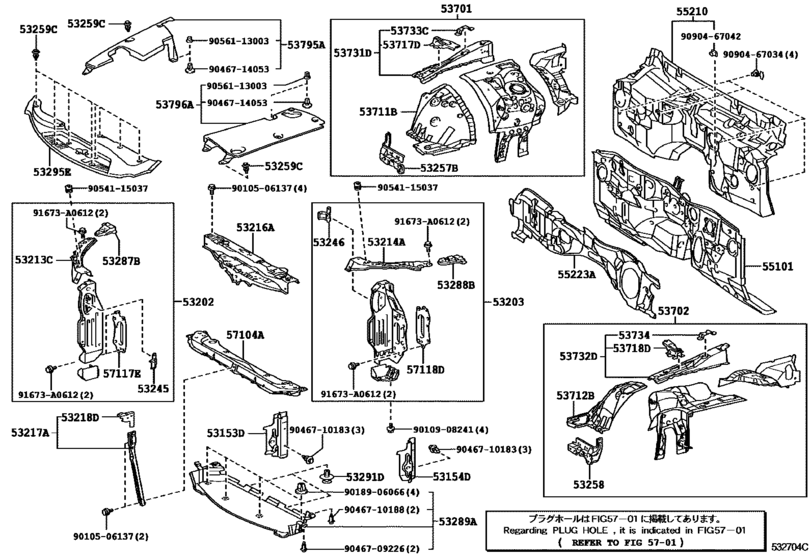 Front Fender Apron & Dash Panel