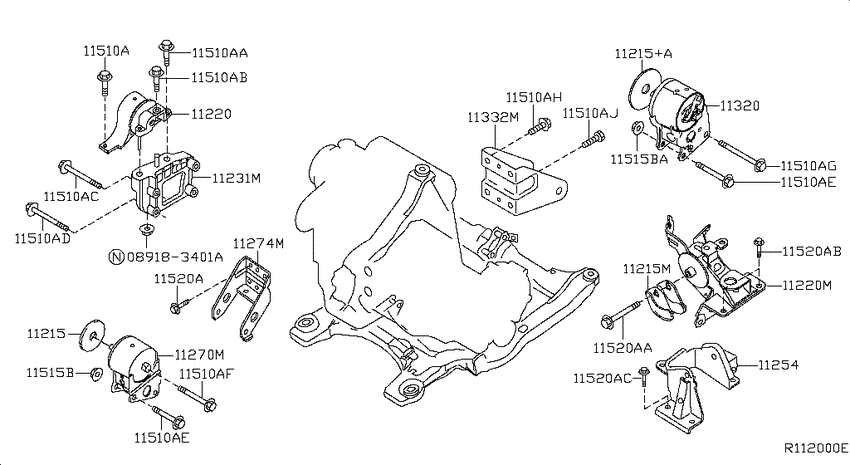 Engine & transmission   mounting