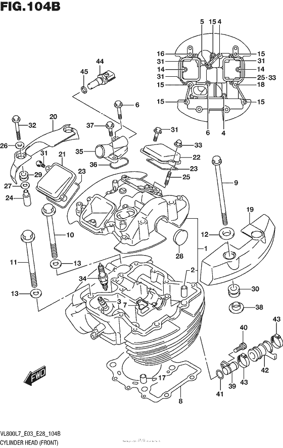 Cylinder Head (Front) (Vl800L7 E28)