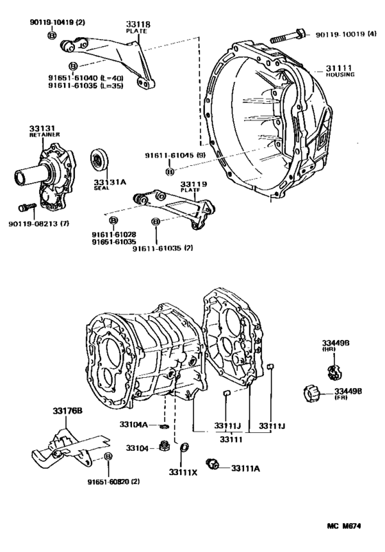 Clutch Housing & Transmission Case (Mtm)