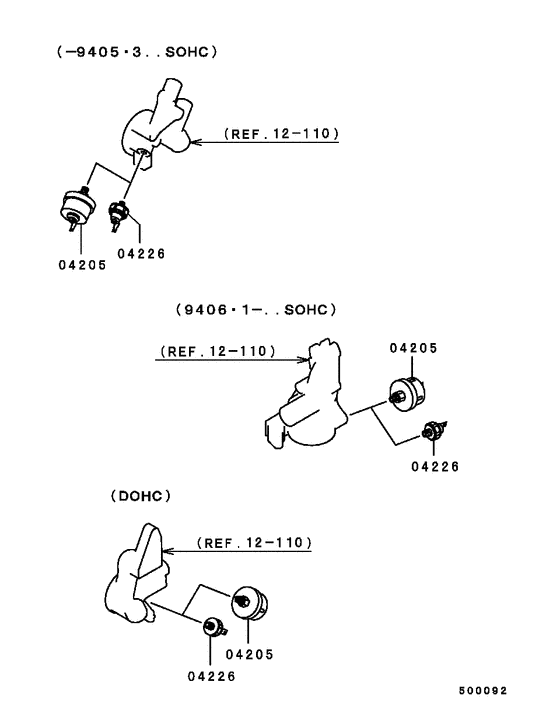 Oil press switch or gauge unit
