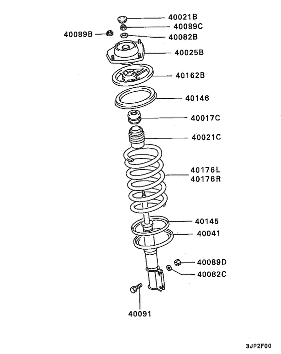 Front susp strut & spring
