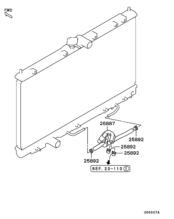 A/t oil cooler & tube