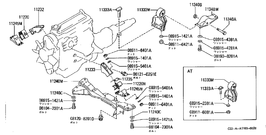 engine & transmission mounting