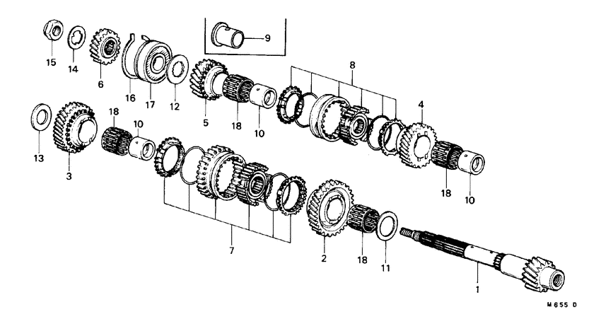 Countershaft/ countershaft gear