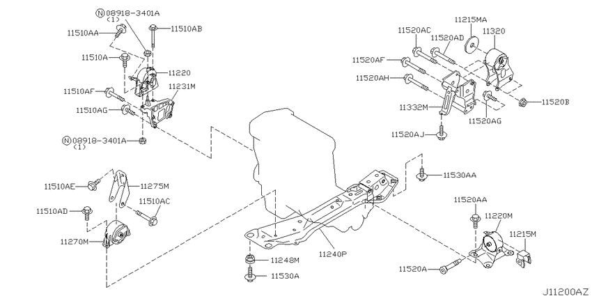 Engine & transmission   mounting