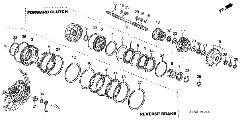 Input shaft/ forward clutch