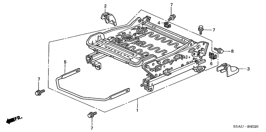 Front seat components