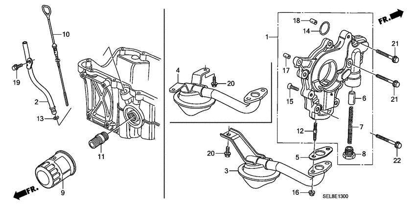 Oil pump/oil strainer