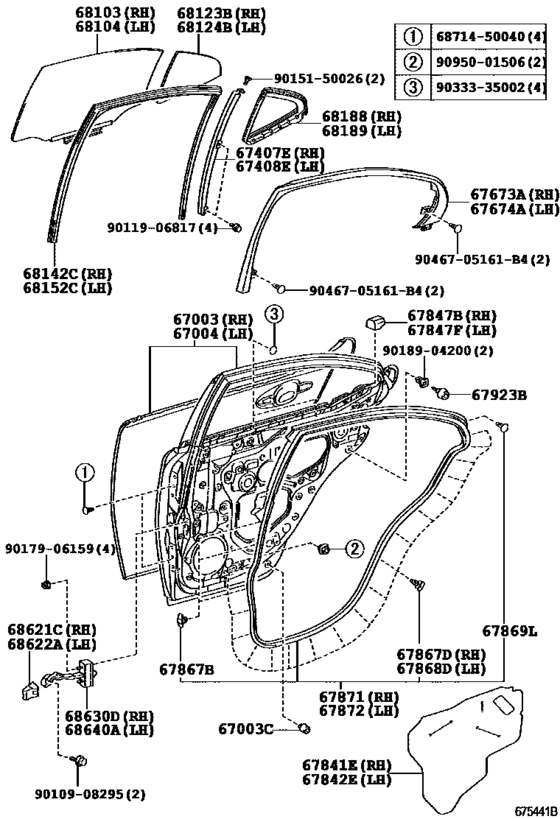 Rear Door Panel & Glass
