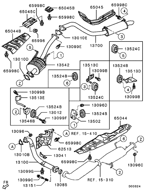 Exhaust pipe & muffler