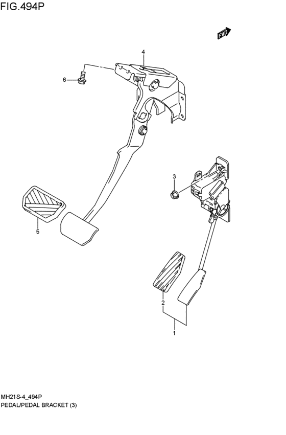 pedal / pedal bracket