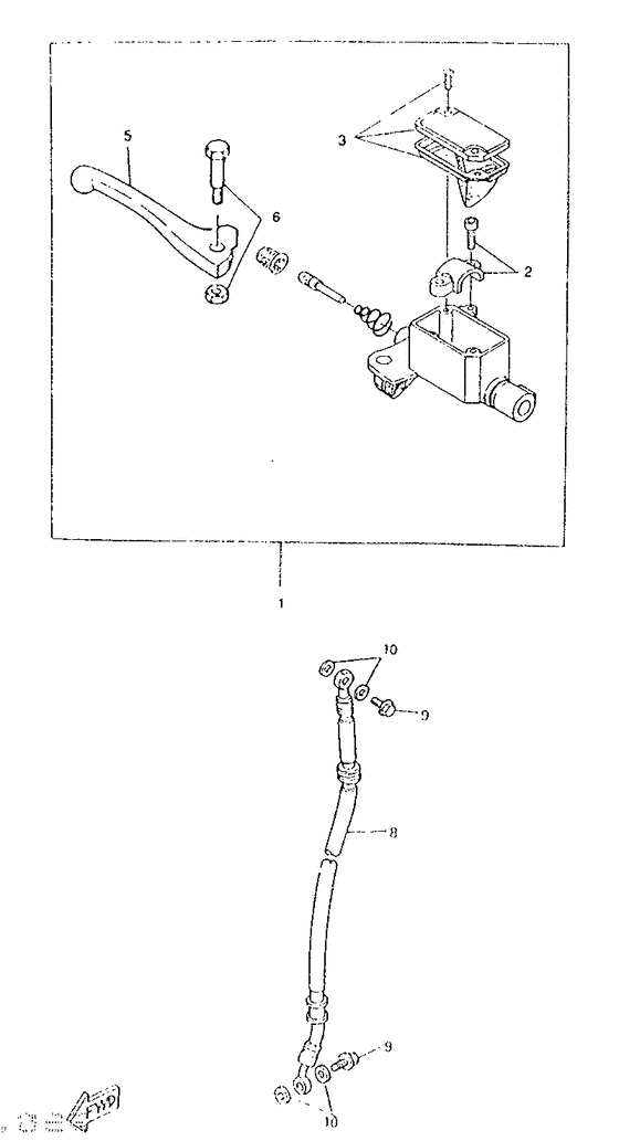 Front master cylinder